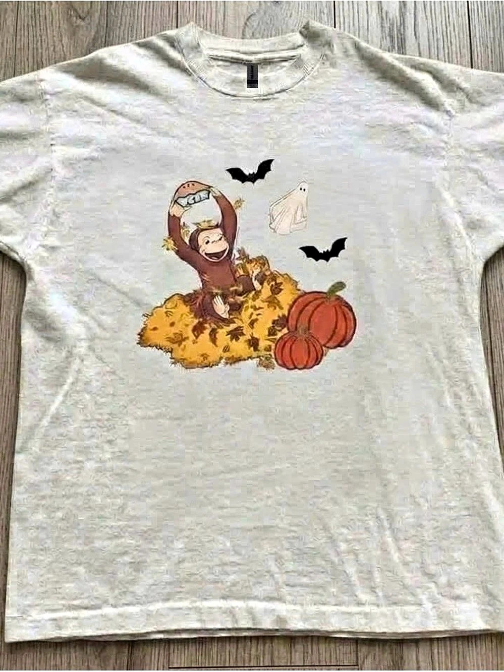Graphic Halloween T-Shirt in White